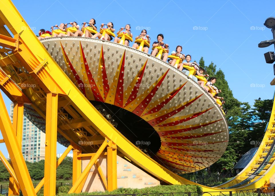 Korea Amusement Park Yellow Ride