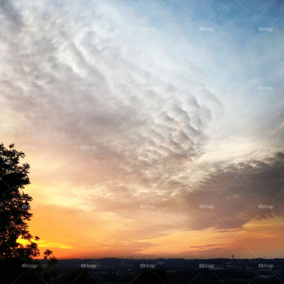 Clouds. Sky in Germany