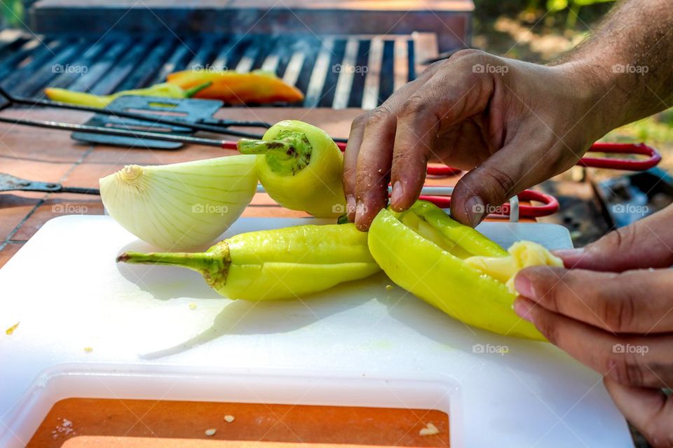 Cooking peppers