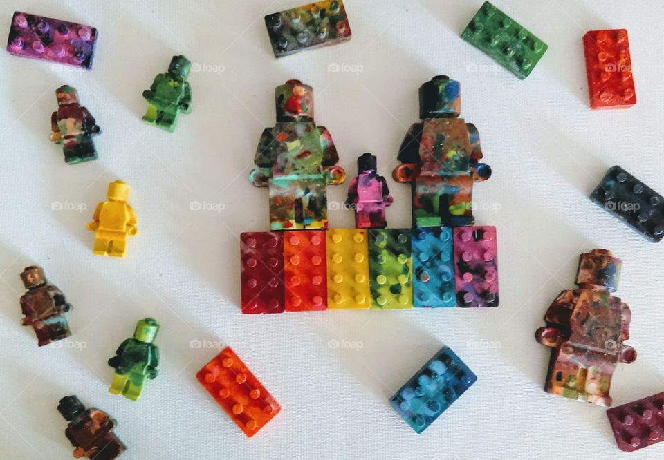 Colorful Lego Crayons