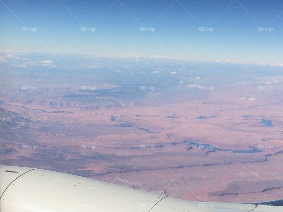 Landscape, Sky, Mountain, Desert, Airplane