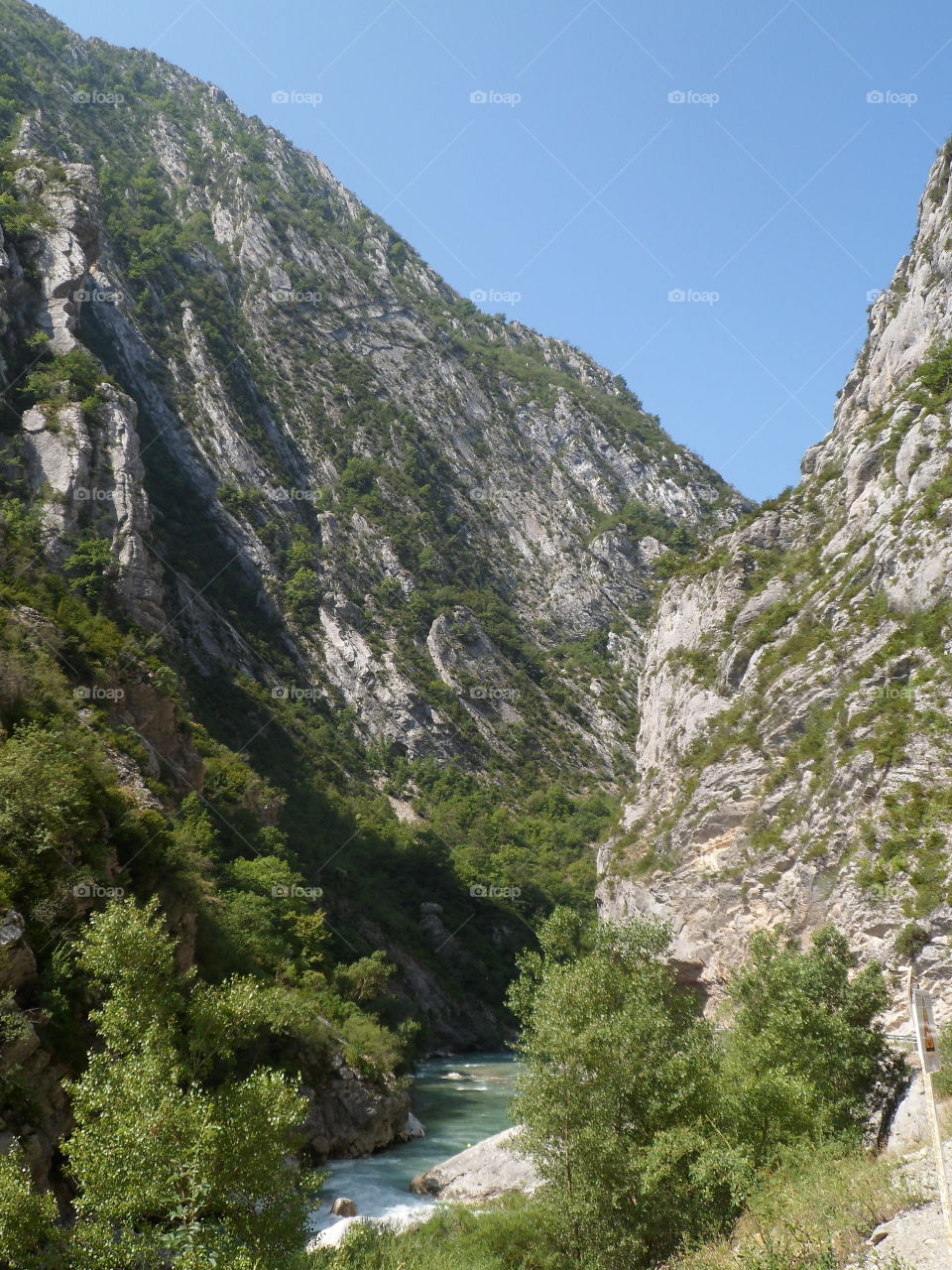 Scenic sight in the natural park Verdon in France