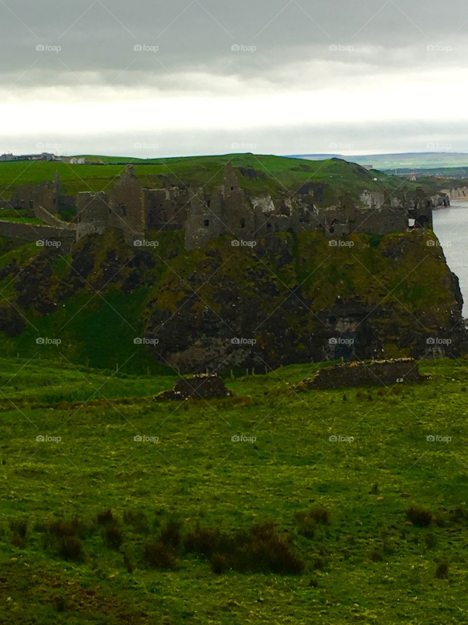 Ruins on the coast of Northern Ireland