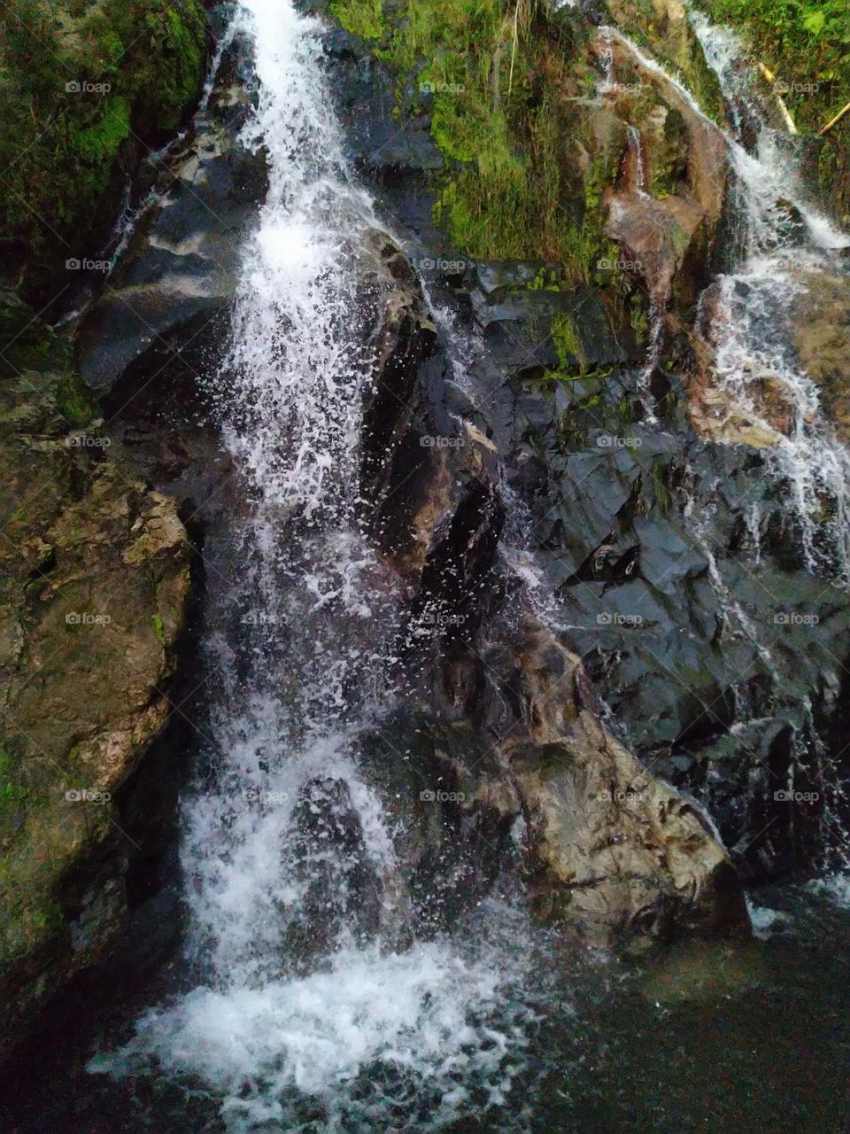 Beautiful and natural waterfall view