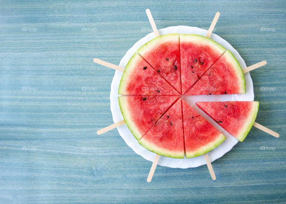 Triangle, Watermelon Pizza