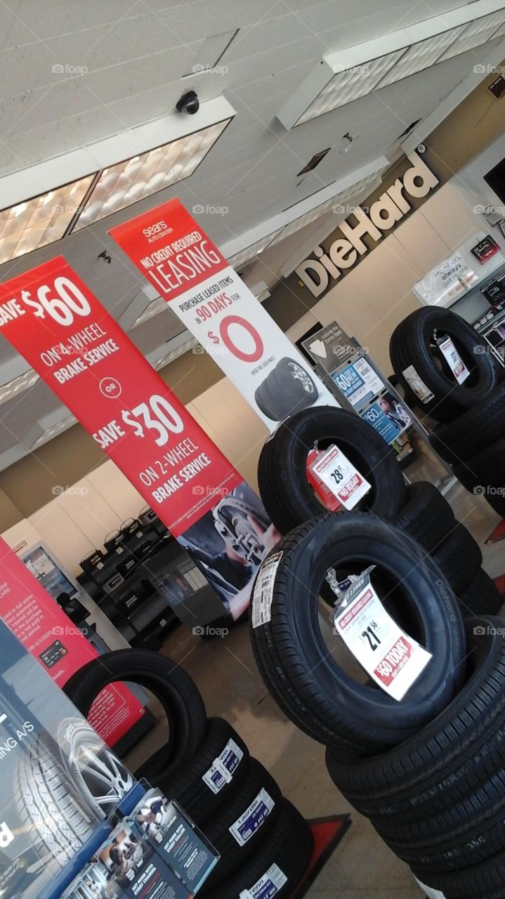 Not your Dads tire shop, ,more like grandpa's tires, ,,,lol.lol