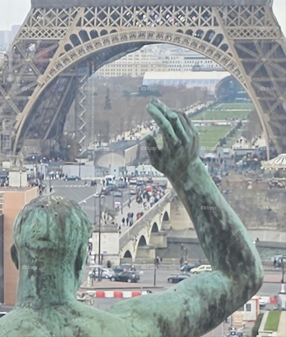 tour Eiffel vue du trocadero
