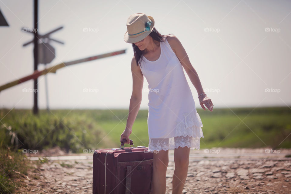 Woman ready for travel