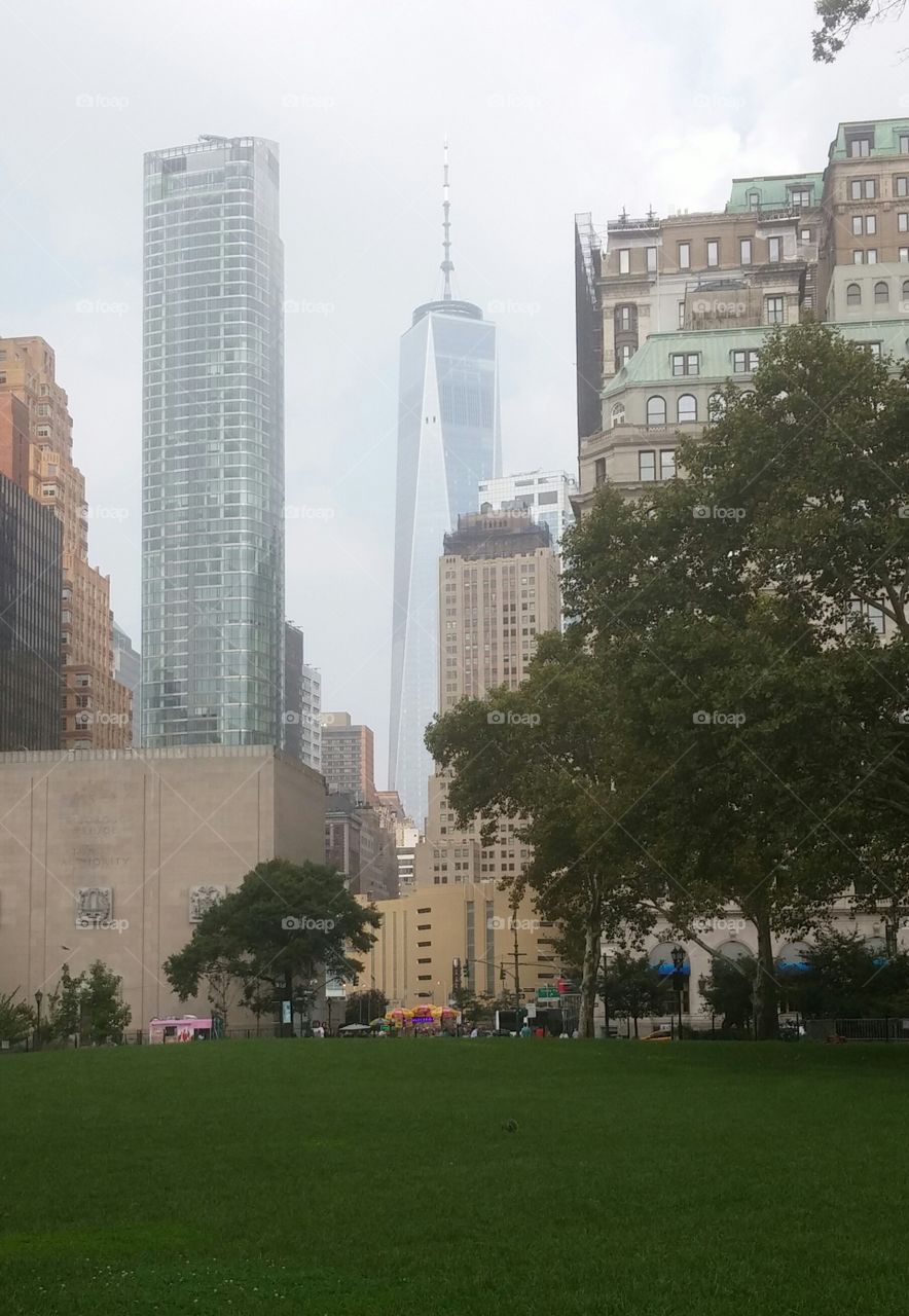 new york world trade center battery park view