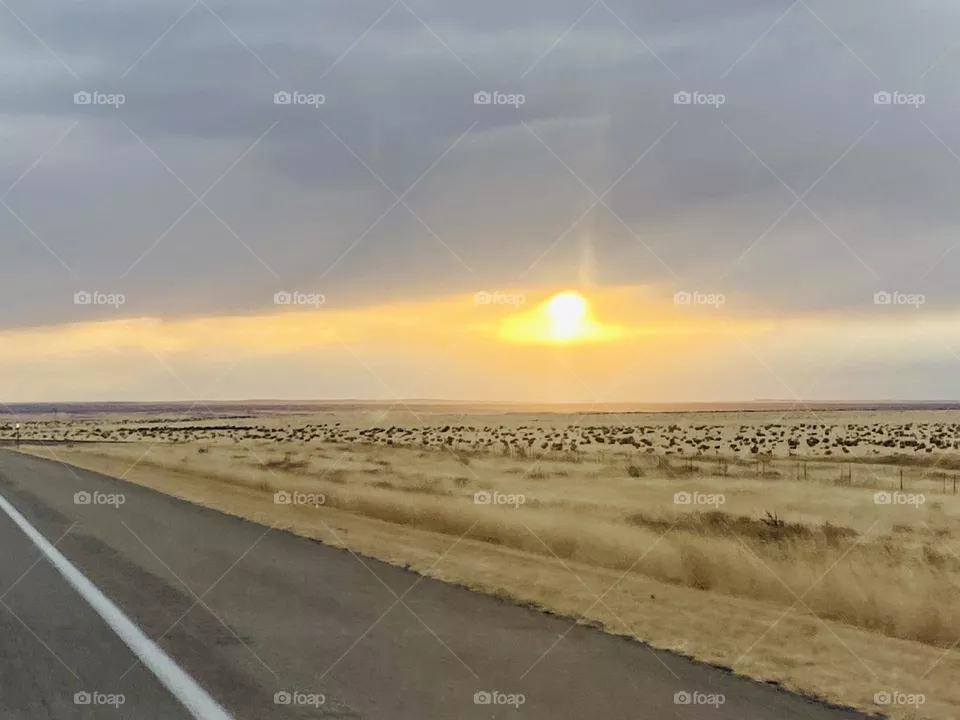 Texas Route 66 Sunset