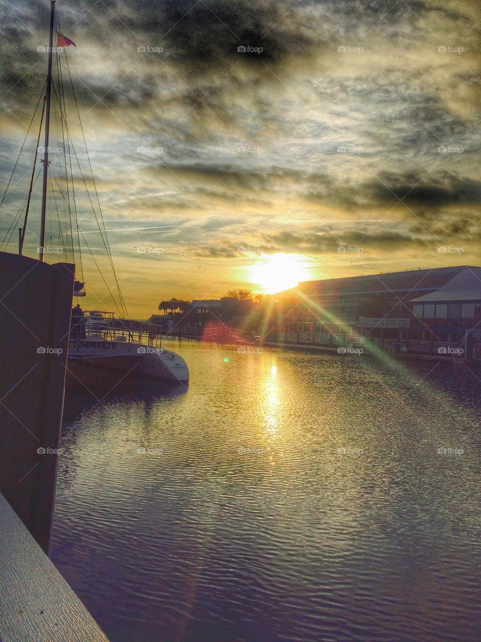 Sunset at Shem creek 