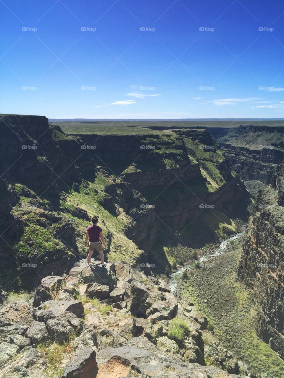 At the edge of the world . Bruneau Canyon