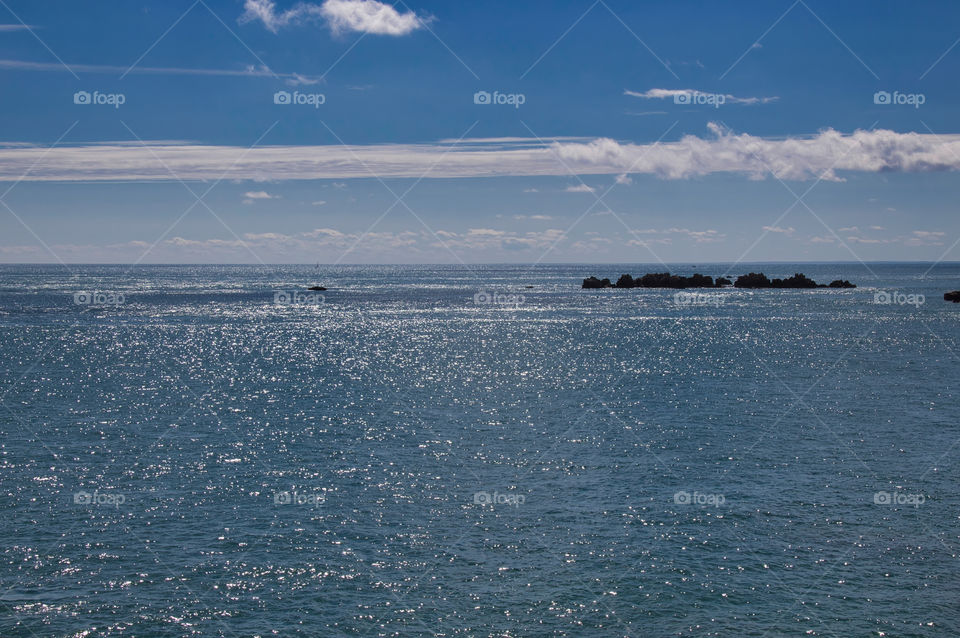 view of the coast of the sea