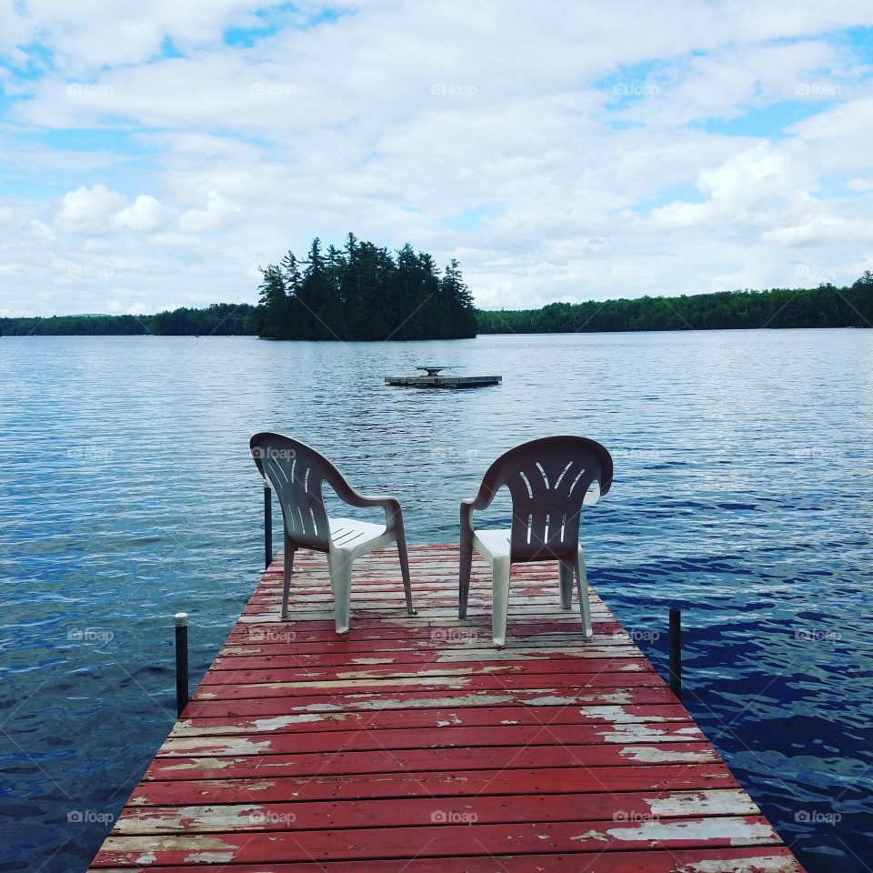 Where the child hood memories are made and will forever remain, in the wide open water of echo lake