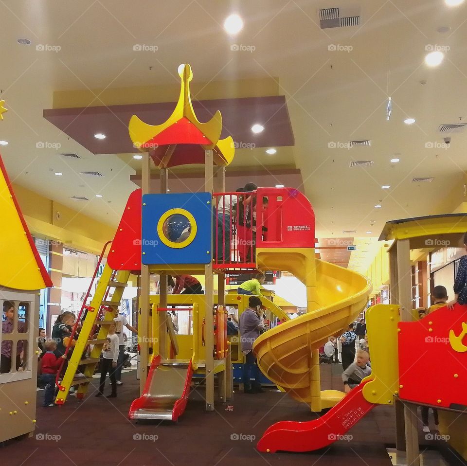 Children's playground in the mall