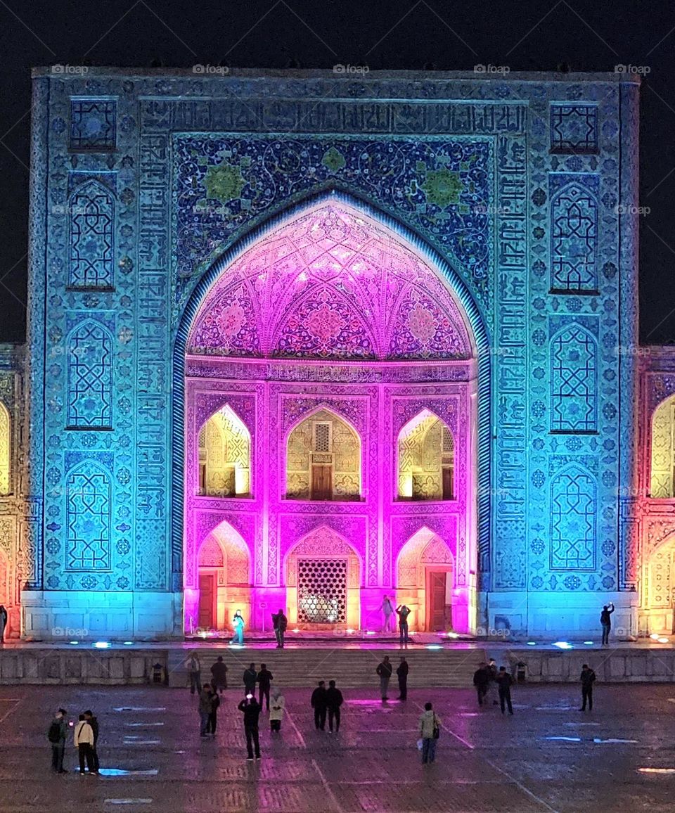 son et lumière à Samarkand