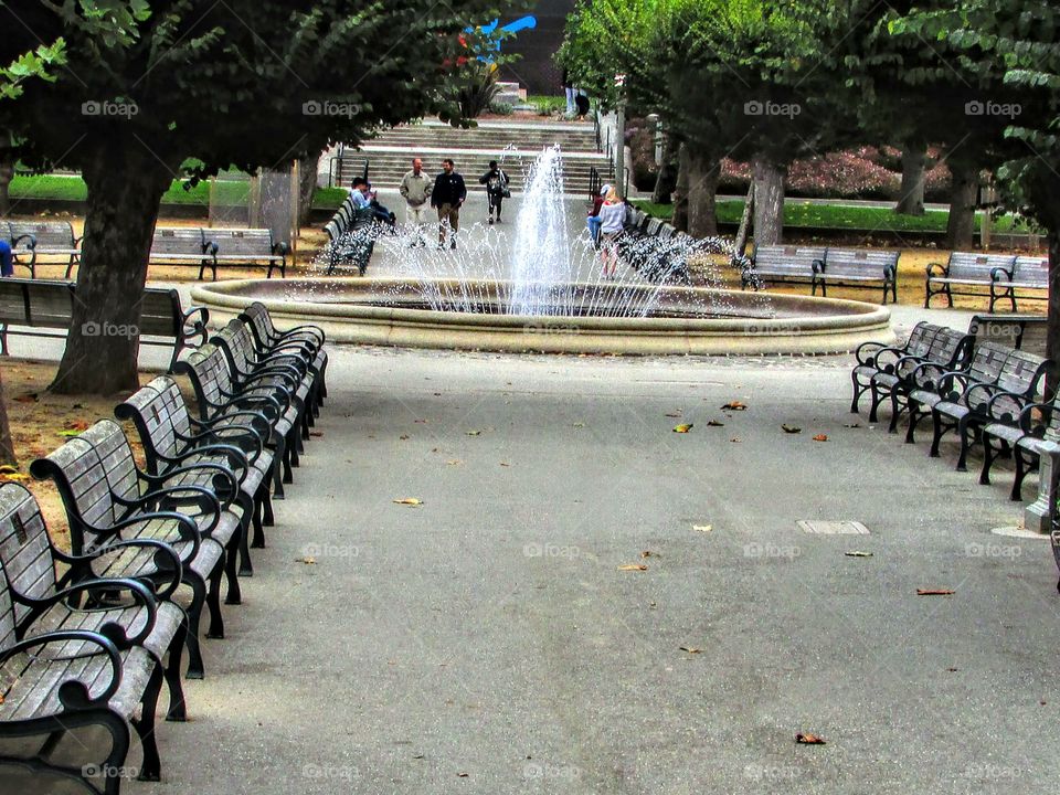 Park water fountain