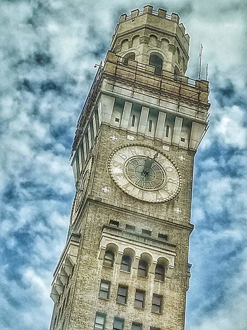 clock tower Baltimore city