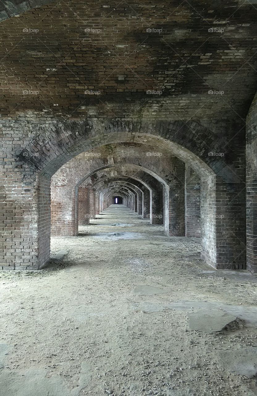 Archways at a fort in key west