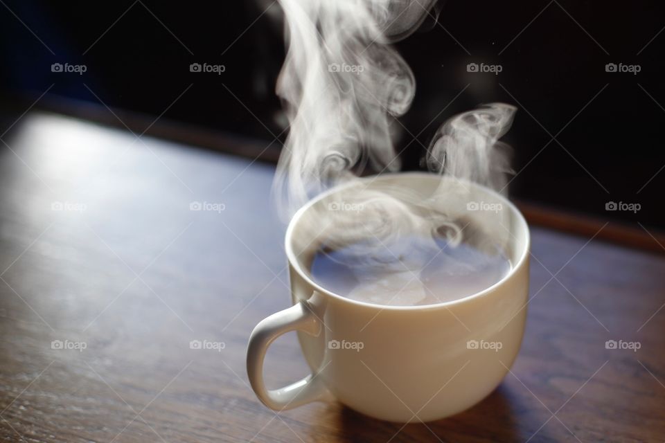 hot drink on a cold morning