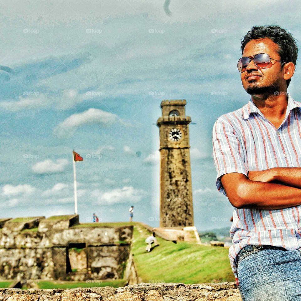 Portrait of a man posing