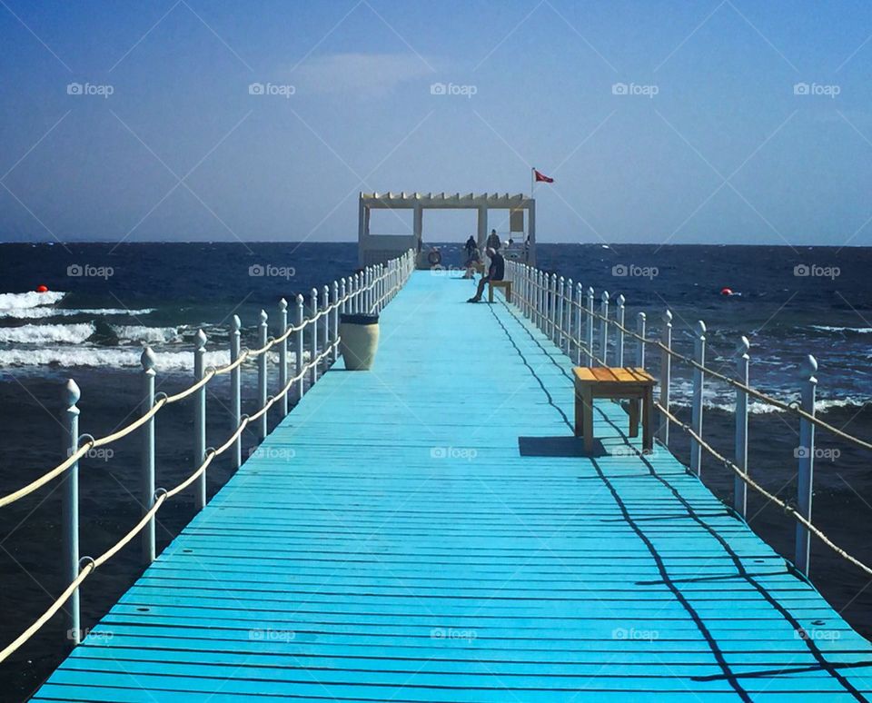 Jetty out to sea