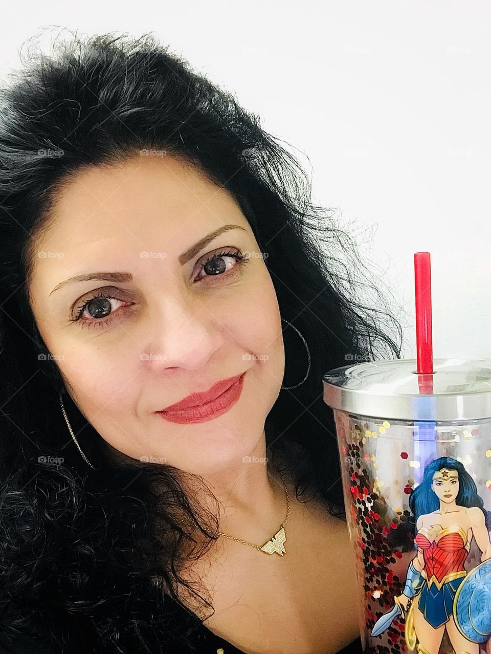 Selfie Wonder Woman fan