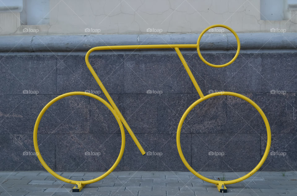 Yellow bicycle