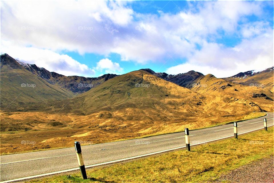 Scotland, Highlands Roadside View