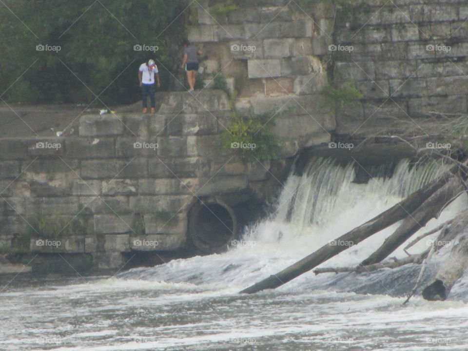 Waterfall at White river trails