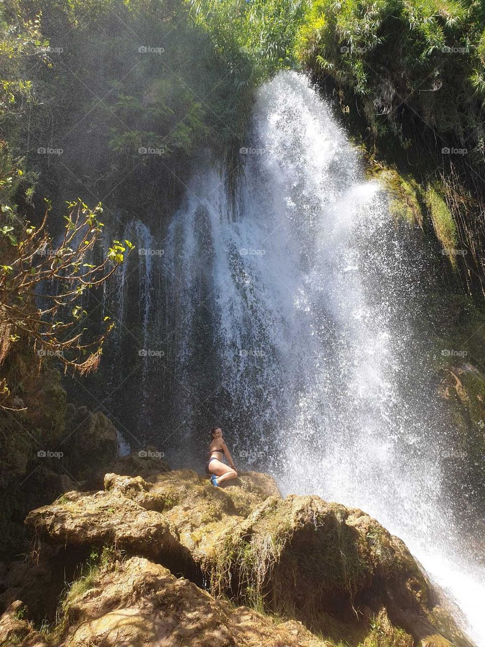 Waterfall#nature#human