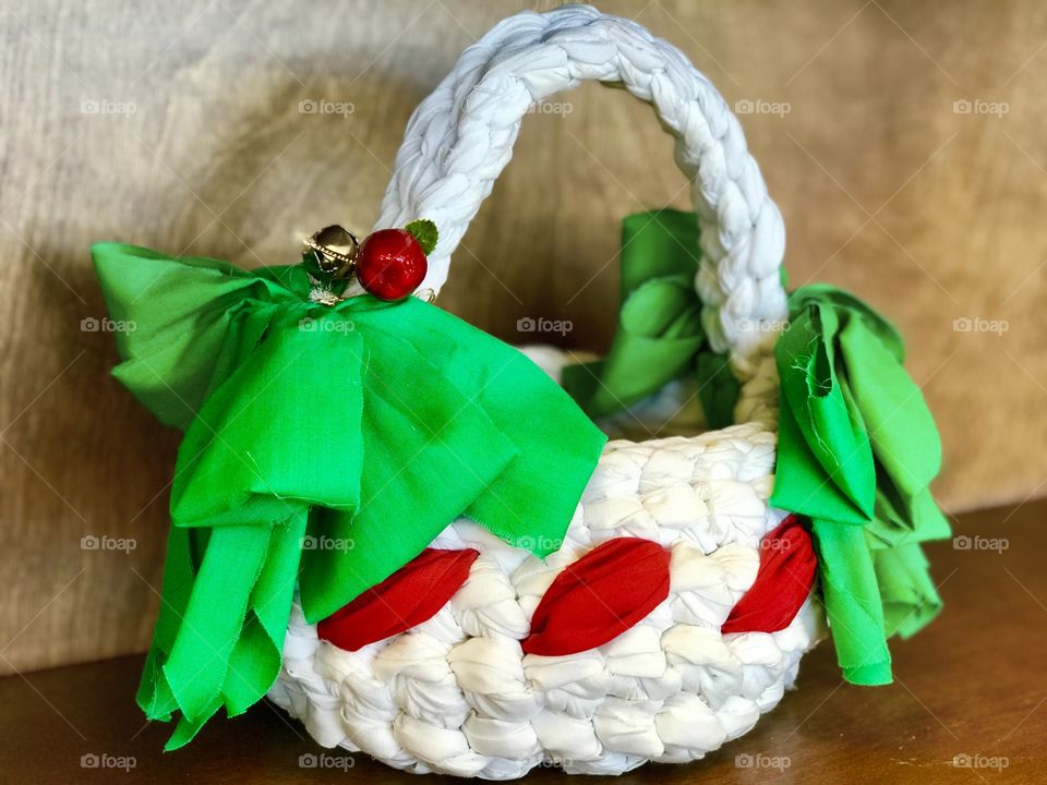 Holiday Rag Basket