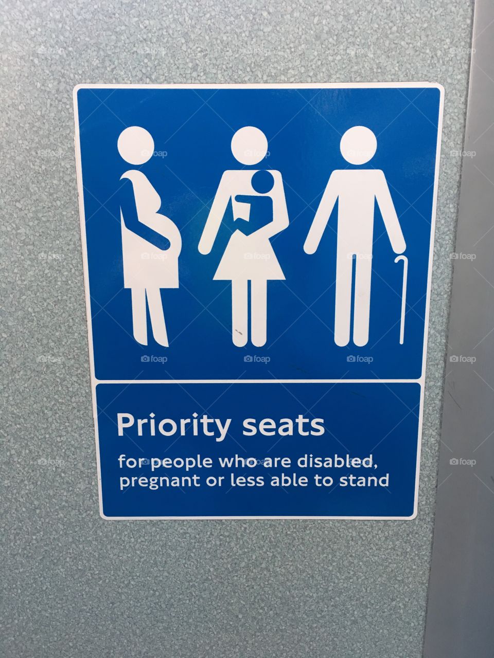 Priority Seats Sign