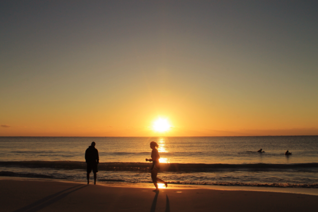 sport beach ocean sunset by Elina