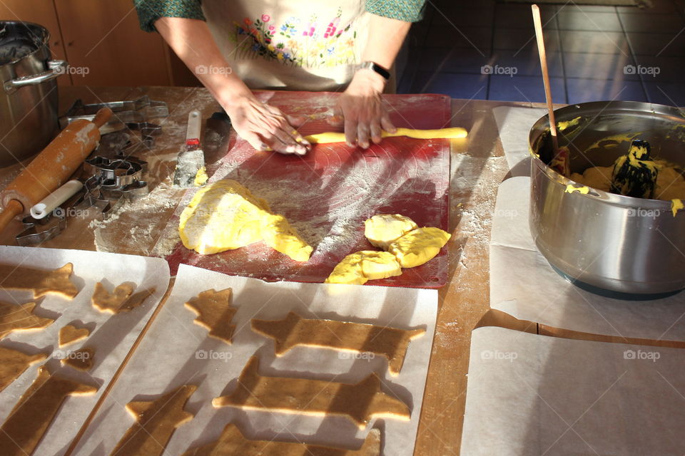 Baking for Christmas, homemade 