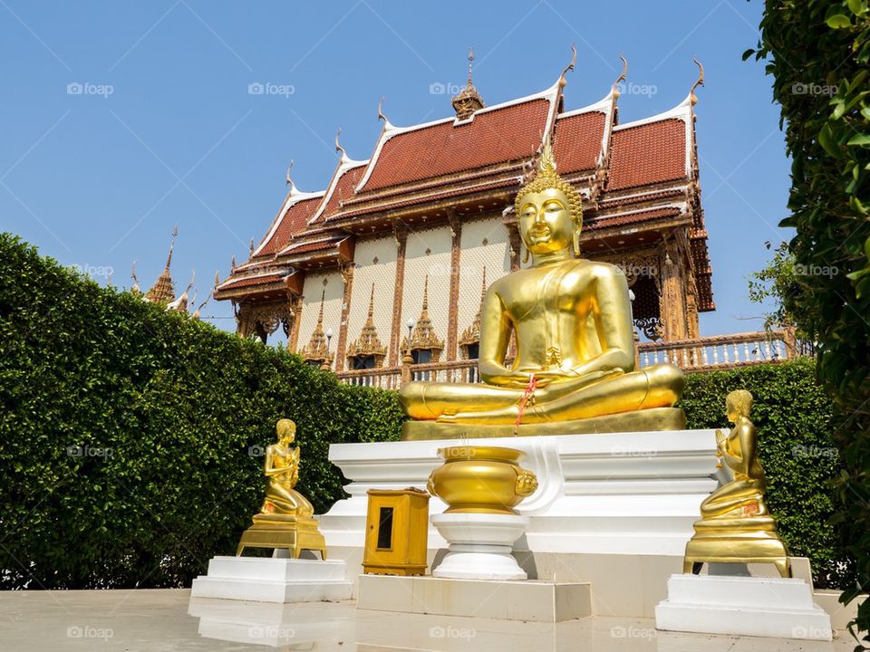 Thai Temple and Image of Buddha
