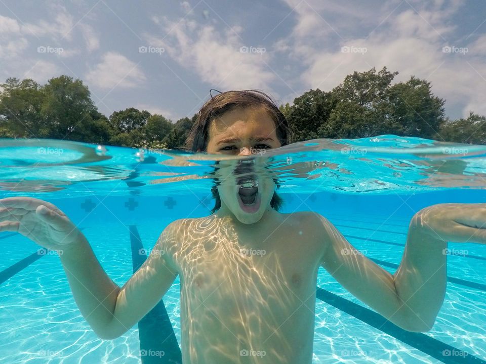  Boy at the Pool