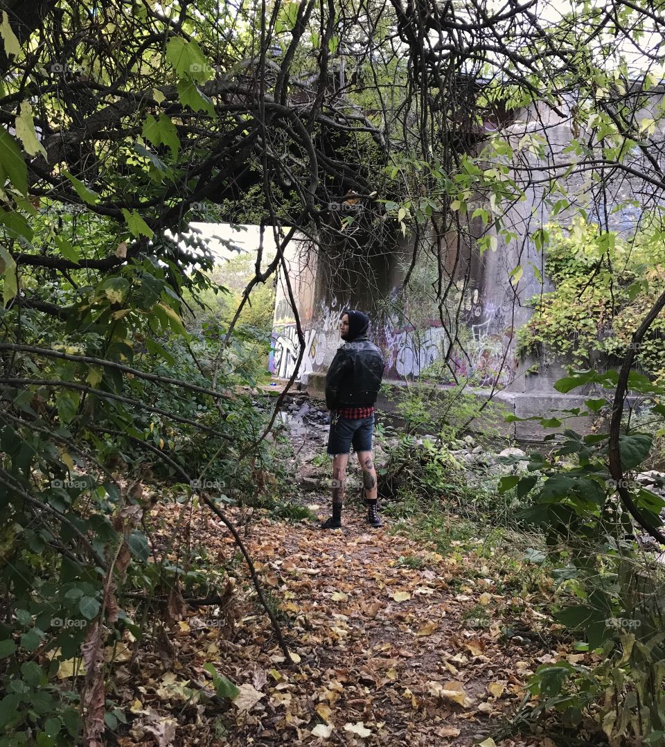 Tough guy in the woods