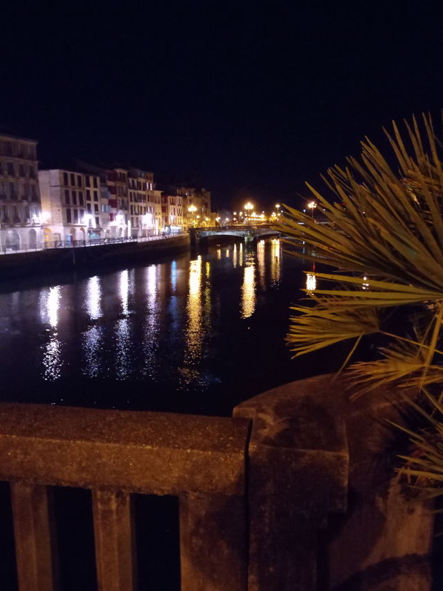 Bayonne at night