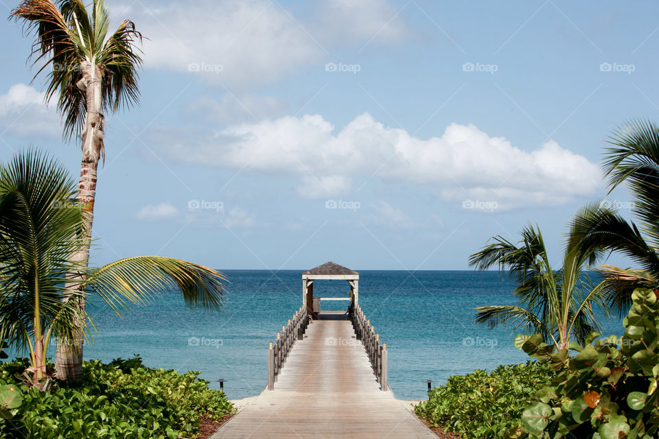 Pier at the Four Seasons Resort in Nevis