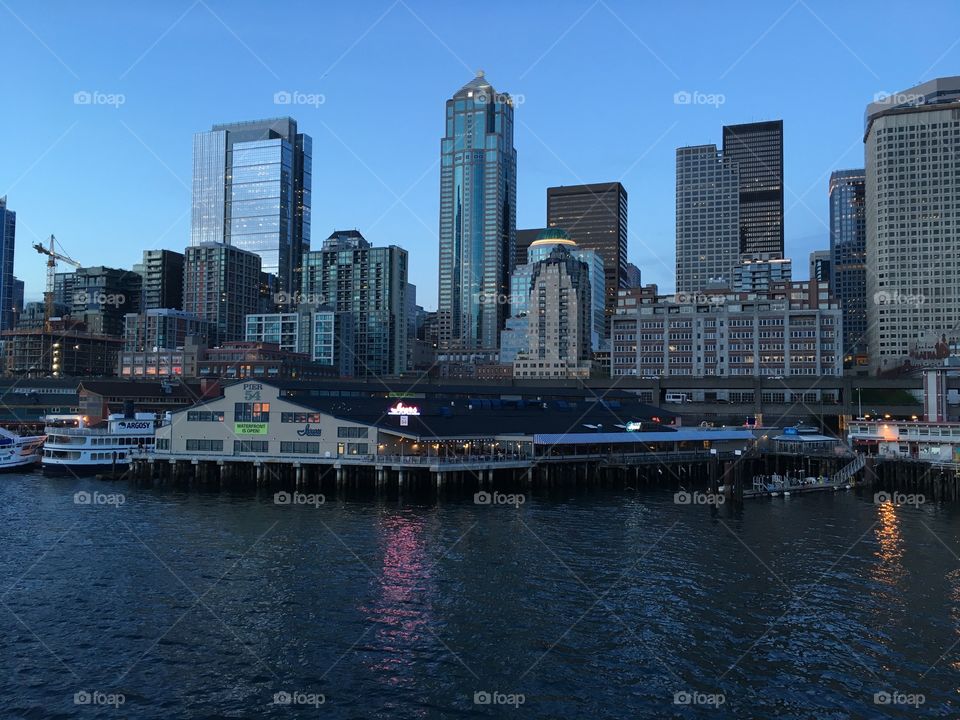 Seattle Skyline from Elliot Bay
