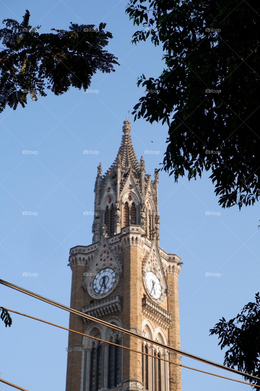 The clock tower near the oval maidan