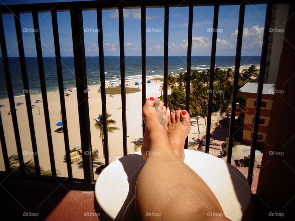 From a small deck, my beautiful view🌴🌴