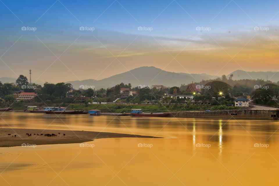 Mekong River at Thailand - Laos border