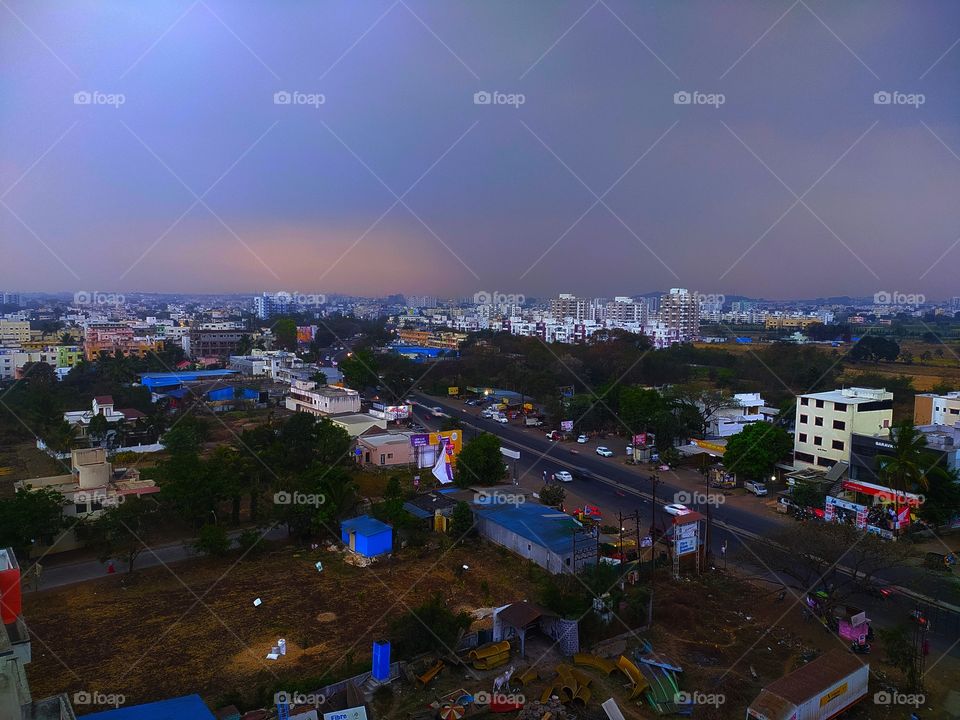 Monsoon sudden change view shot on Camera