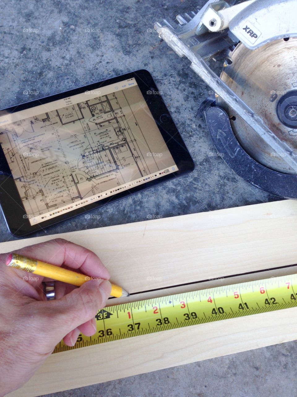 Using iPad for blueprints