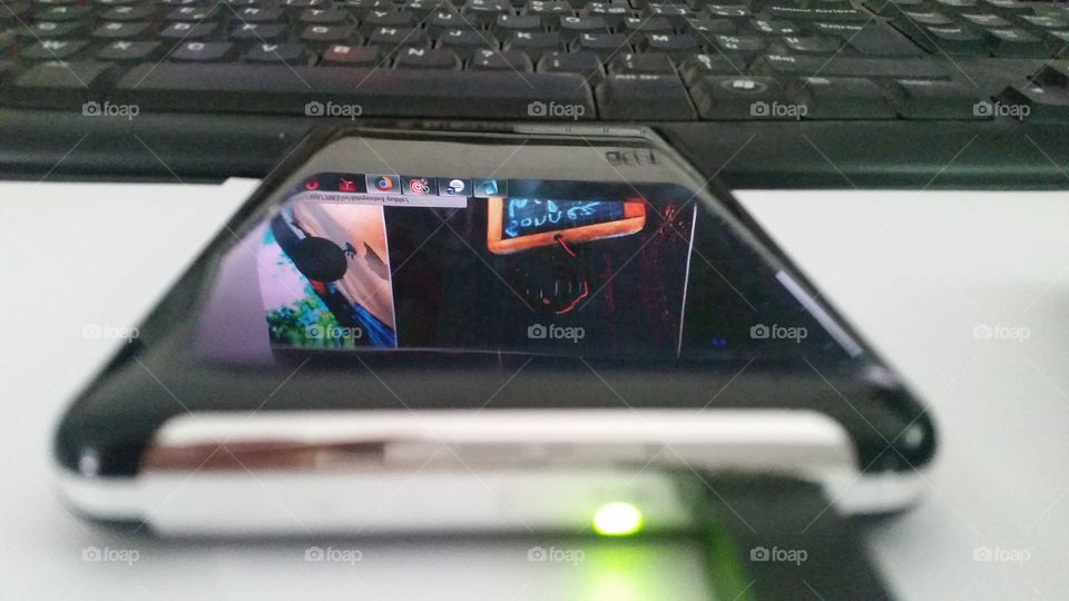 external hard driver. working at the desk