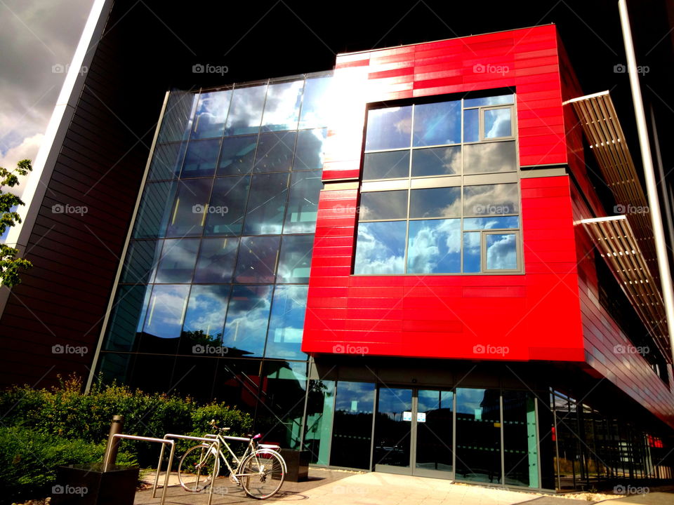 architecture. modern buildings in the Jubilee Campus , University of Nottingham