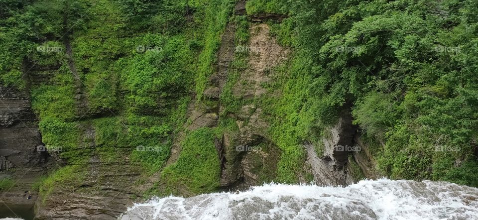 Waterfall edge