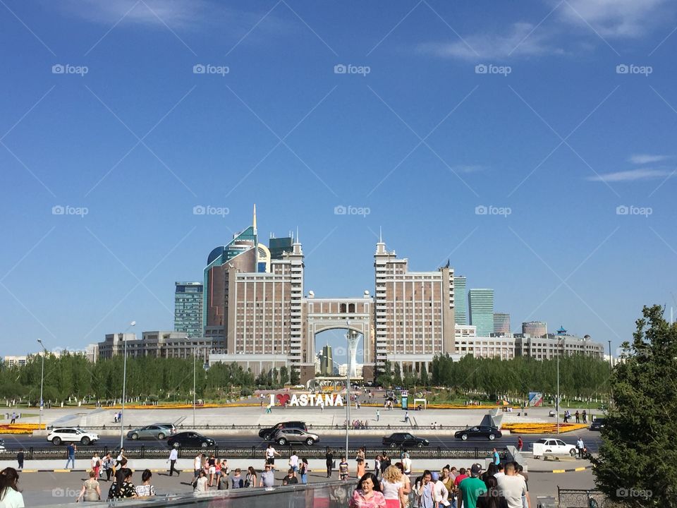 Modern building in NurSultan 